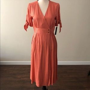 Lulus Striped Wrap Dress